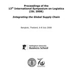 Logistics and global outsourcing: proceedings of the international symposium on logistics.